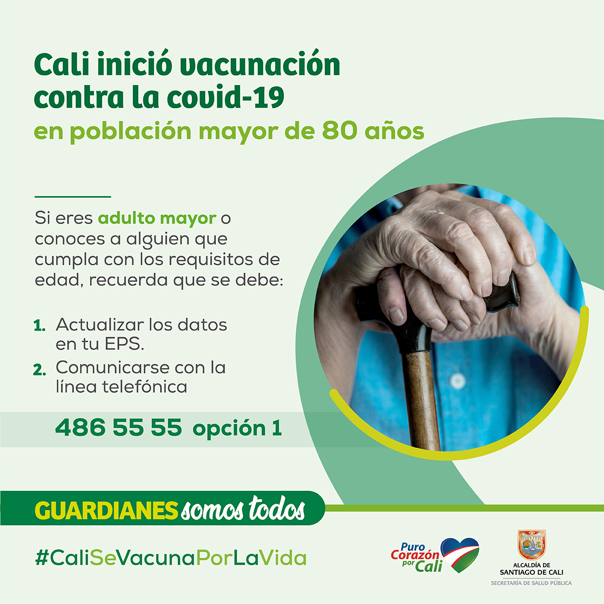 Línea telefónica de vacunación