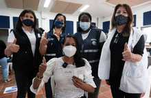 En el oriente de Cali, Ministra de Cultura accedió a primera dosis de la vacuna contra el covid–19