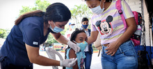 Niños de 3 a 11 años aprovecharon jornada de vacunación