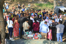 Para brindar soluciones humanitarias, Gobierno Ospina hizo jornada de sensibilización en asentamiento de migrantes venezolanos
