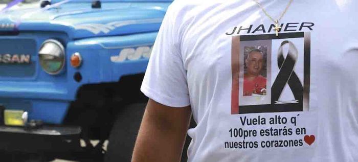 Sentida despedida a Jhaner  Díaz Hernández, en el barrio Llano Verde