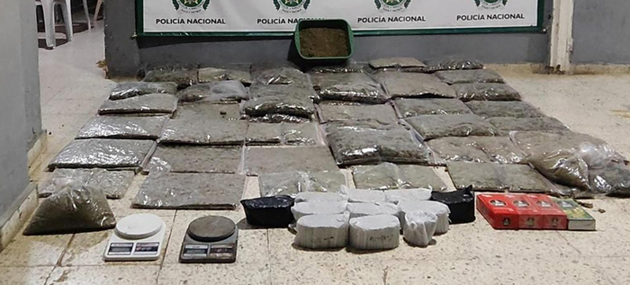 Autoridades incautaron más de 53 mil gramos de marihuana en el sector de Los Chorros