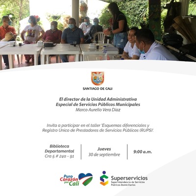 Taller participativo "Esquemas diferenciales y Registro Único de Prestadores de Servicios Públicos" - RUPS