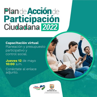 Capacitación virtual del plan de acción de participación ciudadana 2022