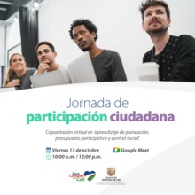 Participación Ciudadana, jornada de capacitación virtual 