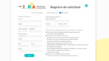 Registro de solicitud a la RIA