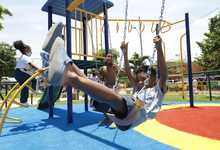 Familias de Llano Verde y Barrio Taller celebran la entrega de parques recreodeportivos